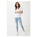 Iqoniq Sierra Lightweight T-Shirt aus recycelter Baumwolle, weiß, S