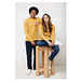 Iqoniq Zion Rundhals-Sweater, ochre yellow, S