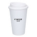 Kaffeebecher Premium, 350 ml, schwarz/weiß