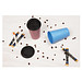 Kaffeebecher ToGo mit Deckel, 300 ml, raffiniertes rot/schwarz