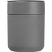 Keramiktrinkbecher mit Silikonhülle, 340ml , silbergrau