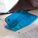 Werbe-Sparset Kunststoff-Locher, 100-tlg., inkl. Druck, blau