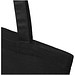 Madras 140 g/m² Baumwoll Tragetasche aus GRS recycelter Baumwolle, 7L, schwarz