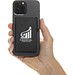 Magnetischer RFID-Kartenhalter aus Aluminium für Smartphones, schwarz