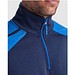 Maverick Pullover für Herren mit halbem Reißverschluss, 280 g/m2, blei/orange, 3XL