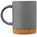 Neiva 425 ml Keramiktasse mit Korkboden, grau