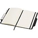 Nexus A5 Hardcover Notizbuch mit Kugelschreiber und Bleistiftset (schwarze Mine), schwarz