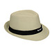 Panamahut Salvador, beige, rotes Hutband