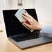 POLYCLEAN Microfaser-Mousepad GripCleaner aus rPET, inkl. Druck, eckig, weiß