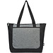 Reclaim GRS recycelte Tragetasche mit Reißverschluss 15 L, schwarz