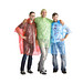 Regenponcho Standard, transparent-blau