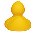 Renn-Ente, mit Metallplatte, gelb/orange, 10 cm