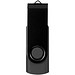 Rotate Metallic USB-Stick, schwarz, 1GB