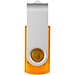 Rotate Transculent USB-Stick, orange, 2GB