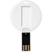 Round Credit Card USB-Stick, weiss, 32GB