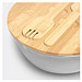 Salatschüssel EAT HEALTHY,braun, silber