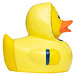Schnabels® Bade-Ente mit Regenschirm und Friesennerz, bunt