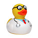 Schnabels® Bade-Ente Professor, bunt