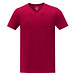 Somoto T-Shirt mit V-Ausschnitt für Herren, rot, XXL