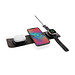 Swiss Peak 15W 3-in 1 Wireless-Reise-Charger aus RCS Plastik, grau, schwarz
