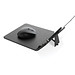 Swiss Peak RCS recyceltes 10W Wireless-Charging PU Mauspad, schwarz