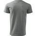 T-Shirt Herren Basic, 2XL, dunkelgrau melliert