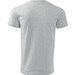 T-Shirt Herren Basic, 2XL, hellgrau melliert