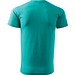 T-Shirt Herren Basic, S, smaragdgrün