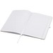 Teak A5 Hardcover Notizbuch, liniert, aus recyceltem Material, weiss