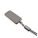 Terra 60Wduales Ladekabel aus RCS recyceltem PET mit Lanyard, grau, schwarz