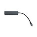 Terra Hub aus RCS recyceltem Aluminium mit HDMI-Input, grau