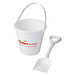 Tides recycelter Strandeimer und Spaten, weiss