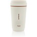 Topl-Becher aus rec. Kunststoff mit 360-Grad-Deckel 354ml, weiß