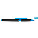 Touch-Kugelschreiber mit Textmarker, blaue Mine, hellblau