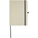 Tutico Hard Cover Notizbuch aus Bio Baumwolle, natur/schwarz