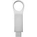 Typ C USB Stick 3.0 rund, groß, silber, 64GB