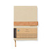 VINGA Bosler Notizbuch aus RCS recyceltem Canvas, greige