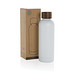 Wood Vakuumflasche aus RCS recyceltem Stainless-Steel, weiß