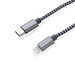 XD COLLECTION 3-in-1 umwobenes Kabel, grau