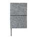 XD COLLECTION A5-Softcover-Notizbuch aus GRS zertifiert recyceltem Filz, grau