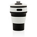 XD COLLECTION faltbarer Silikon-Becher, 350 ml, schwarz