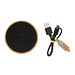XD COLLECTION Kabelloser 3W-Lautsprecher aus RCS rKunststoff & Bambus, schwarz