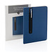 XD COLLECTION Notizbuch mit Stylus-Stift Basic Hardcover PU, DIN A5, liniert, dunkelblau