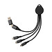 XD XCLUSIVE Terra 6-in-1-Ladekabel aus RCS recyceltem Aluminium, grau
