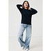 Iqoniq Yengo Hoodie mit Seitentaschen aus rec. Baumwolle, schwarz, XS