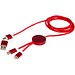 Alasia 150 cm 5-in-1 Kabel aus recyceltem Kunststoff für Datenübertragung und 27W Schnellladung, rot