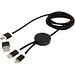Alasia 150 cm 5-in-1 Kabel aus recyceltem Kunststoff für Datenübertragung und 27W Schnellladung, schwarz