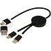 Alasia 30 cm 5-in-1 Kabel aus recyceltem Kunststoff für Datenübertragung und 27W Schnellladung, schwarz