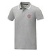 Amarago Polo mit abgesetztem Rand für Herren, heather grau, L