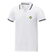 Amarago Polo mit abgesetztem Rand für Herren, weiss, L